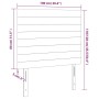 Cabecero con luces LED terciopelo gris oscuro 100x5x118/128 cm de , Cabeceros y pies de cama - Ref: Foro24-3122607, Precio: 5...