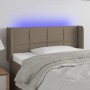 Cabecero con LED de tela gris taupe 93x16x78/88 cm de , Cabeceros y pies de cama - Ref: Foro24-3123222, Precio: 45,93 €, Desc...