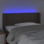 Cabecero con LED de tela gris taupe 93x16x78/88 cm de , Cabeceros y pies de cama - Ref: Foro24-3123222, Precio: 45,93 €, Desc...