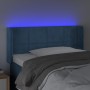Cabecero con LED de terciopelo azul oscuro 93x16x78/88 cm de , Cabeceros y pies de cama - Ref: Foro24-3123276, Precio: 60,44 ...