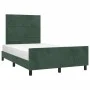 Dark green velvet bed frame with headboard 120x200 cm by , Beds and slatted bases - Ref: Foro24-3125809, Price: 167,06 €, Dis...