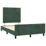 Dark green velvet bed frame with headboard 120x200 cm by , Beds and slatted bases - Ref: Foro24-3125809, Price: 167,06 €, Dis...