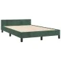Dark green velvet bed frame with headboard 120x200 cm by , Beds and slatted bases - Ref: Foro24-3125809, Price: 167,06 €, Dis...