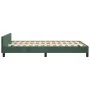 Dark green velvet bed frame with headboard 120x200 cm by , Beds and slatted bases - Ref: Foro24-3125809, Price: 167,06 €, Dis...