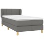 Cama box spring con colchón tela gris oscuro 80x200 cm de , Camas y somieres - Ref: Foro24-3126758, Precio: 299,12 €, Descuen...
