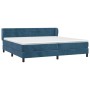 Cama box spring con colchón terciopelo azul oscuro 200x200 cm de , Camas y somieres - Ref: Foro24-3127575, Precio: 583,87 €, ...