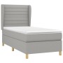Cama box spring con colchón tela gris claro 100x200 cm de , Camas y somieres - Ref: Foro24-3128581, Precio: 345,13 €, Descuen...