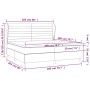 Cama box spring con colchón terciopelo azul oscuro 200x200 cm de , Camas y somieres - Ref: Foro24-3129295, Precio: 719,02 €, ...