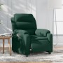 Sillón reclinable eléctrico de terciopelo verde oscuro en Sillones | Comprar online en Foru.es