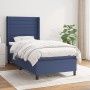 Cama box spring con colchón tela azul 90x190 cm de , Camas y somieres - Ref: Foro24-3131479, Precio: 348,89 €, Descuento: %