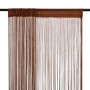 Cortinas de flecos 2 piezas 140x250 cm marrón de vidaXL, Cortinas y visillos - Ref: Foro24-132411, Precio: 27,14 €, Descuento: %