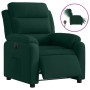 Sillón reclinable eléctrico de terciopelo verde oscuro en Sillones | Comprar online en Foru.es