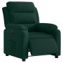 Sillón reclinable eléctrico de terciopelo verde oscuro en Sillones | Comprar online en Foru.es