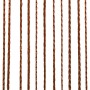 Cortinas de flecos 2 piezas 140x250 cm marrón de vidaXL, Cortinas y visillos - Ref: Foro24-132411, Precio: 27,14 €, Descuento: %