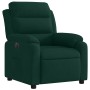 Sillón reclinable eléctrico de terciopelo verde oscuro en Sillones | Comprar online en Foru.es