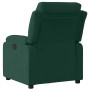 Sillón reclinable eléctrico de terciopelo verde oscuro en Sillones | Comprar online en Foru.es
