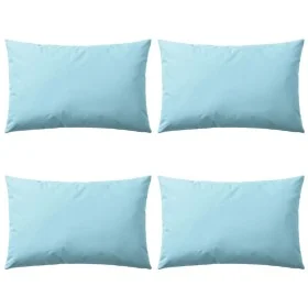 Cojines para exteriores 60x40 cm azul claro 4 unidades de vidaXL, Cojines - Ref: Foro24-132301, Precio: 53,92 €, Descuento: %