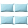 Cojines para exteriores 60x40 cm azul claro 4 unidades de vidaXL, Cojines - Ref: Foro24-132301, Precio: 63,38 €, Descuento: %