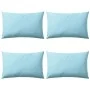 Cojines para exteriores 60x40 cm azul claro 4 unidades de vidaXL, Cojines - Ref: Foro24-132301, Precio: 53,92 €, Descuento: %