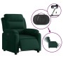 Sillón reclinable eléctrico de terciopelo verde oscuro en Sillones | Comprar online en Foru.es