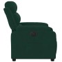 Sillón reclinable eléctrico de terciopelo verde oscuro en Sillones | Comprar online en Foru.es