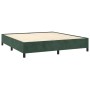 Cama box spring con colchón terciopelo verde oscuro 180x200 cm de , Camas y somieres - Ref: Foro24-3132756, Precio: 673,55 €,...