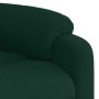 Sillón reclinable eléctrico de terciopelo verde oscuro en Sillones | Comprar online en Foru.es