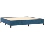 Cama box spring con colchón terciopelo azul oscuro 200x200 cm de , Camas y somieres - Ref: Foro24-3132763, Precio: 656,29 €, ...