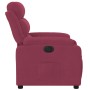 Sillón reclinable eléctrico de terciopelo rojo tinto en Sillones | Comprar online en Foru.es