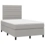 Boxspringbett mit Stoffmatratze und hellgrauer LED 120x200 cm von , Betten und Lattenroste - Ref: Foro24-3134941, Preis: 400,...