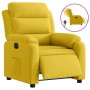 Sillón reclinable eléctrico de terciopelo amarillo en Sillones | Comprar online en Foru.es