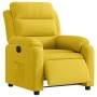 Sillón reclinable eléctrico de terciopelo amarillo en Sillones | Comprar online en Foru.es
