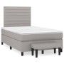 Cama box spring con colchón tela gris claro 120x200 cm de , Camas y somieres - Ref: Foro24-3136661, Precio: 426,73 €, Descuen...