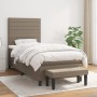Cama box spring con colchón tela gris taupe 90x200 cm de , Camas y somieres - Ref: Foro24-3136649, Precio: 399,29 €, Descuent...