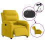 Sillón reclinable eléctrico de terciopelo amarillo en Sillones | Comprar online en Foru.es