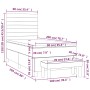 Cama box spring con colchón tela gris taupe 90x200 cm de , Camas y somieres - Ref: Foro24-3136649, Precio: 399,29 €, Descuent...