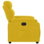 Sillón reclinable eléctrico de terciopelo amarillo en Sillones | Comprar online en Foru.es