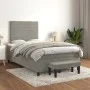 Box spring bed with light gray velvet mattress 120x200 cm by , Beds and slatted bases - Ref: Foro24-3137893, Price: 420,91 €,...