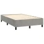 Box spring bed with light gray velvet mattress 120x200 cm by , Beds and slatted bases - Ref: Foro24-3137893, Price: 420,91 €,...