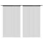 Cortinas de flecos 2 piezas 100x250 cm negras de vidaXL, Cortinas y visillos - Ref: Foro24-132400, Precio: 20,52 €, Descuento: %