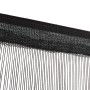 Cortinas de flecos 2 piezas 100x250 cm negras de vidaXL, Cortinas y visillos - Ref: Foro24-132400, Precio: 23,17 €, Descuento: %