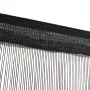 Cortinas de flecos 2 piezas 100x250 cm negras de vidaXL, Cortinas y visillos - Ref: Foro24-132400, Precio: 20,52 €, Descuento: %