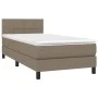 Box spring bed with taupe gray fabric mattress 90x200 cm by , Beds and slatted bases - Ref: Foro24-3140029, Price: 302,78 €, ...