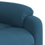 Sillón reclinable eléctrico terciopelo azul en Sillones | Comprar online en Foru.es
