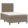 Box spring bed with taupe gray fabric mattress 120x200 cm by , Beds and slatted bases - Ref: Foro24-3141845, Price: 400,43 €,...