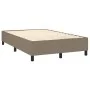 Box spring bed with taupe gray fabric mattress 120x200 cm by , Beds and slatted bases - Ref: Foro24-3141845, Price: 400,43 €,...