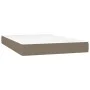 Box spring bed with taupe gray fabric mattress 120x200 cm by , Beds and slatted bases - Ref: Foro24-3141845, Price: 400,43 €,...