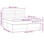 Cama box spring con colchón tela gris claro 180x200 cm de , Camas y somieres - Ref: Foro24-3142433, Precio: 629,48 €, Descuen...