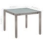 Set de comedor de jardín 5 pzas y cojines ratán sintético gris de vidaXL, Conjuntos de jardín - Ref: Foro24-44072, Precio: 43...