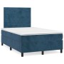 Cama box spring con colchón terciopelo azul oscuro 120x200 cm de , Camas y somieres - Ref: Foro24-3143077, Precio: 409,17 €, ...